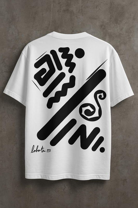 Luxury Oversized Dropped shoulders heavy cotton Short-Sleeve Tshirt (STRENGTH)